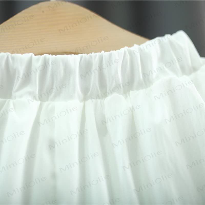 Baby Orange Gingham Schleife Set mit ärmellosem Tanktop und Shorts mit Schleife - image 6