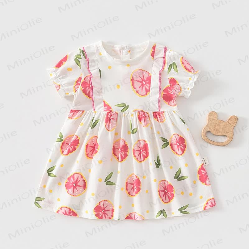 Kleid für Baby und Kleinkind-Mädchen - Rote Grapefruit - 4-5J - image 5