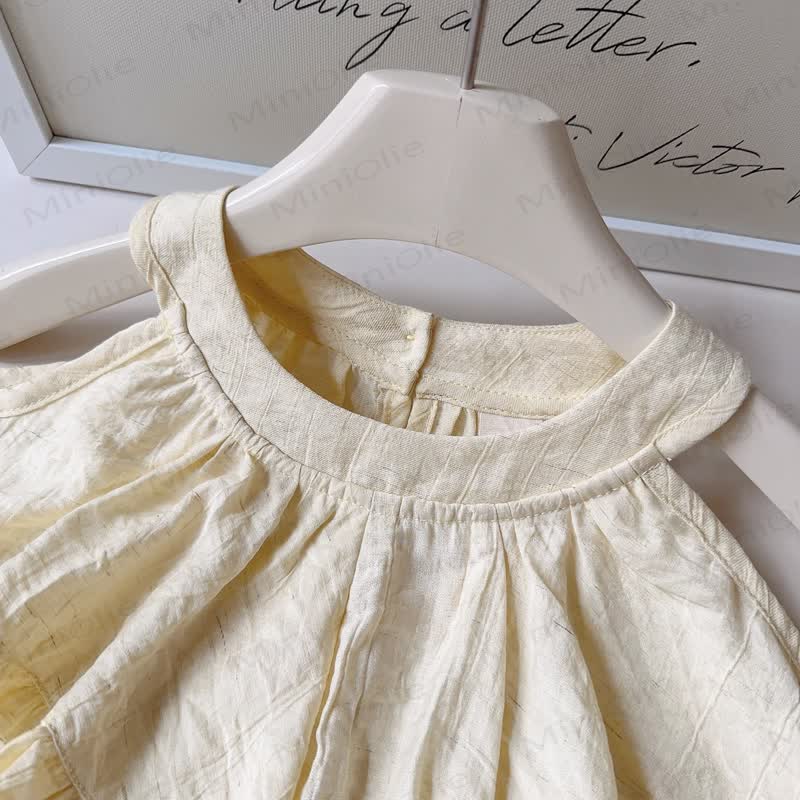 Set aus Tanktop und Hose in Einfarbig für Kleinkind-Mädchen  - image 5