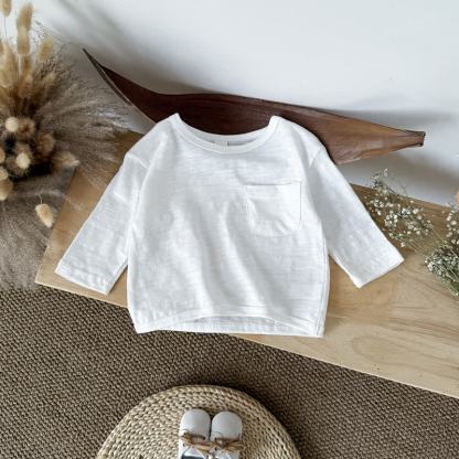 Baby -T-Shirt mit Einfarbig - Weiß - 2-3J - image 2
