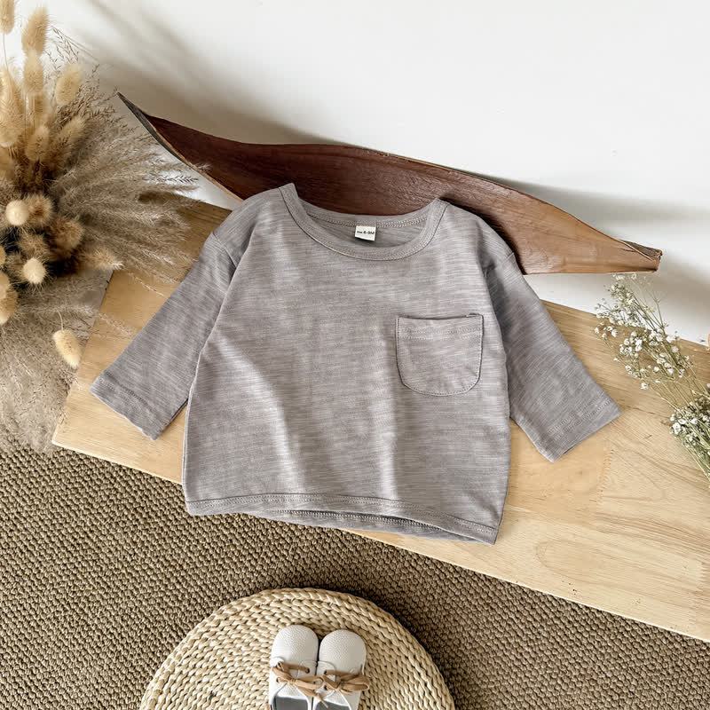 Baby -T-Shirt mit Einfarbig - Braun - 2-3J - image 4
