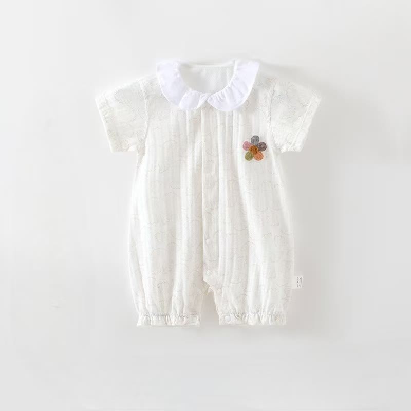 Blume Strampler für Baby - Weiß - 15-24M - image 2