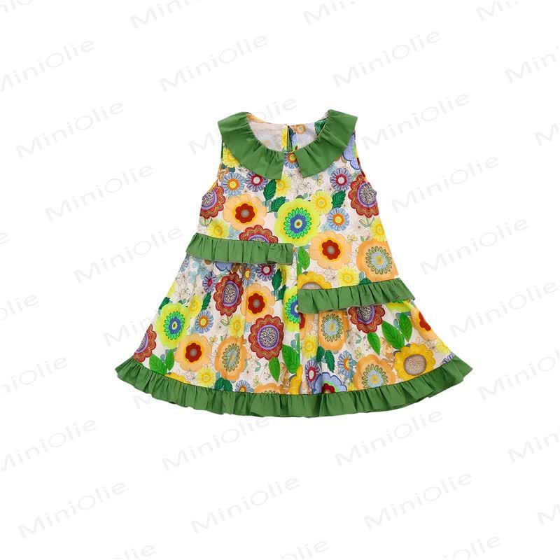Kleinkind-Mädchen Blumen mit Blumenmuster für Kleinkinder - image 5