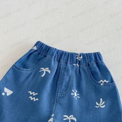 Set aus Spitze und Shorts mit Palmenmuster für Baby und Kleinkind-Jungen) - image 5