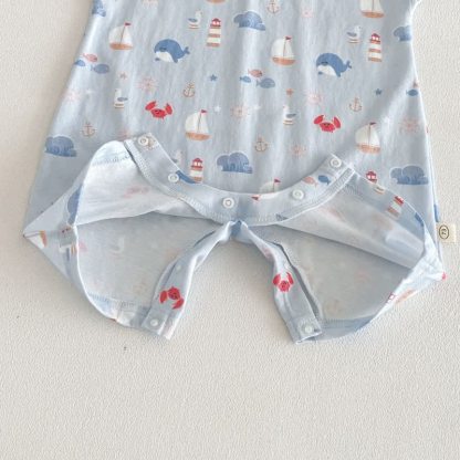 Strampler Baby -Strampler mit Tier , Geometrie- und Spielplatzmotiven - image 9