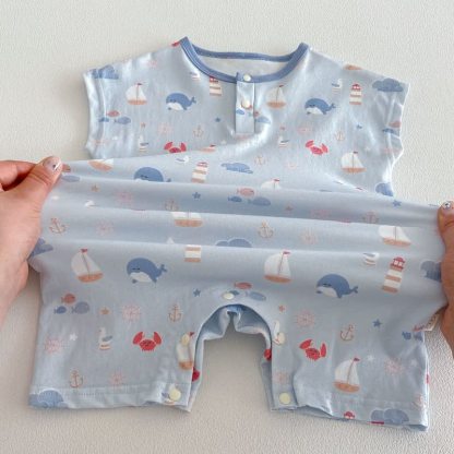 Strampler Baby -Strampler mit Tier , Geometrie- und Spielplatzmotiven - image 10