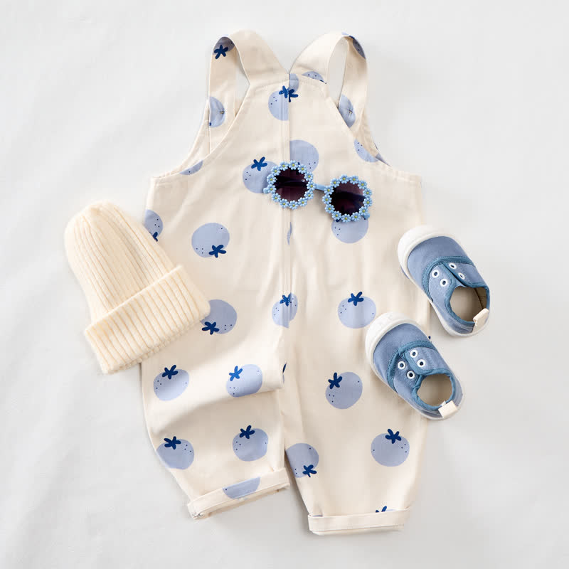 Latzhose für Baby und Kleinkind mit Blaubeermuster, Allover-Print und Overalls  - image 3