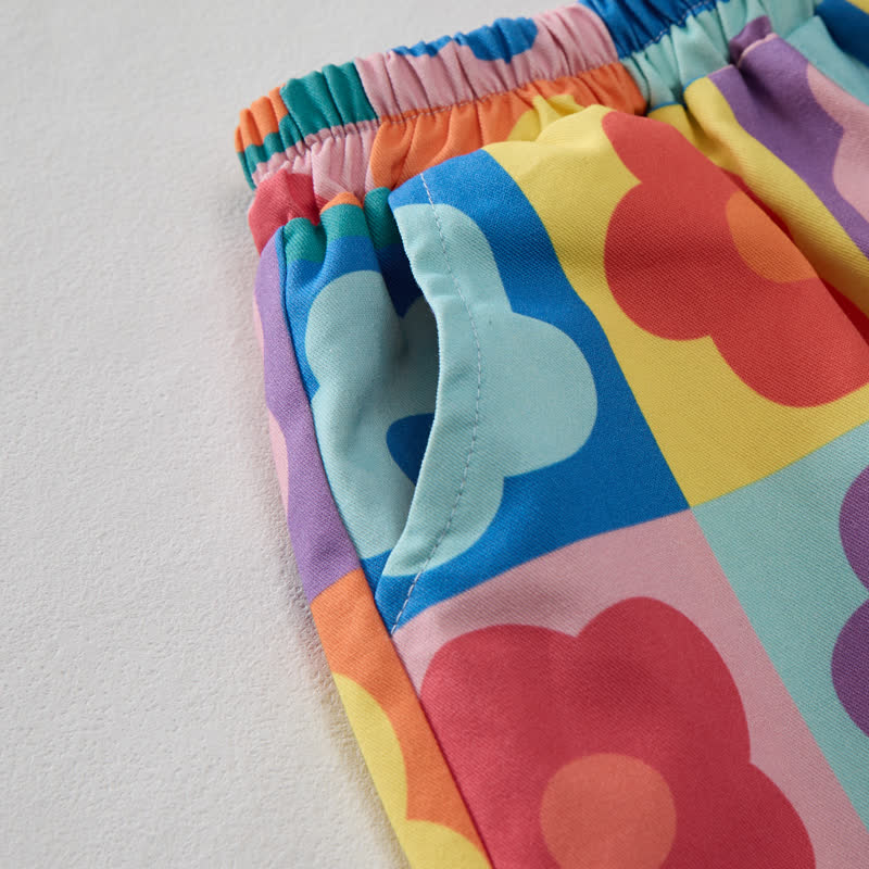 Plaid Bunt Blume für Baby - image 4