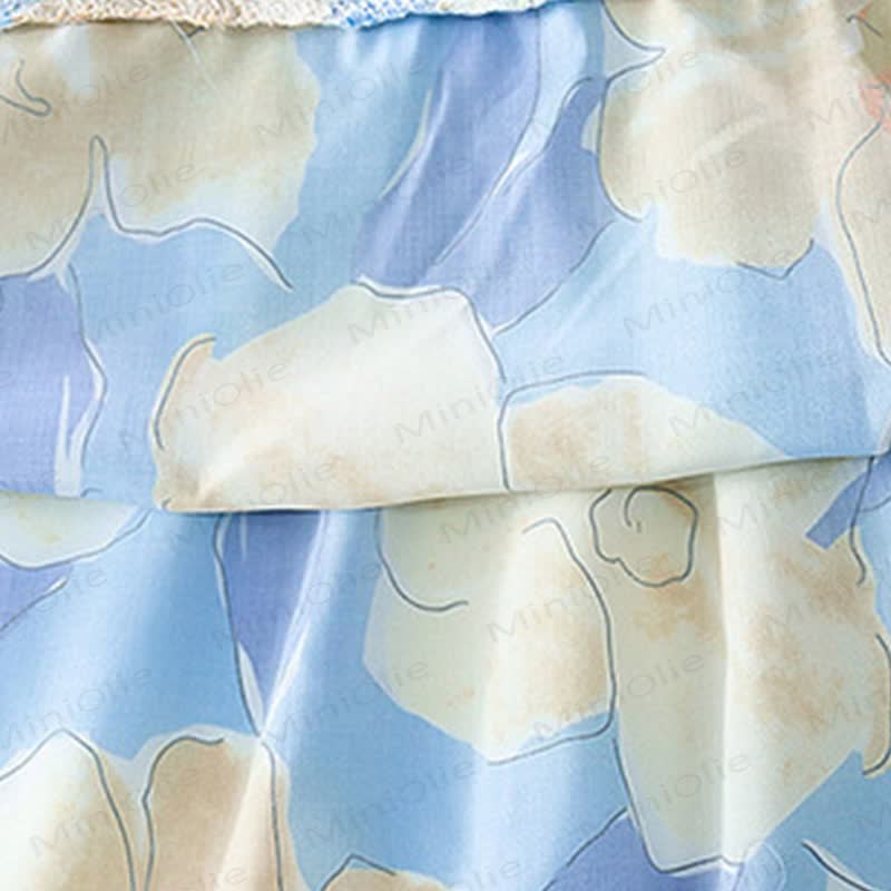 Lace Kleid mit Blumen für Kleinkind-Mädchen - image 4