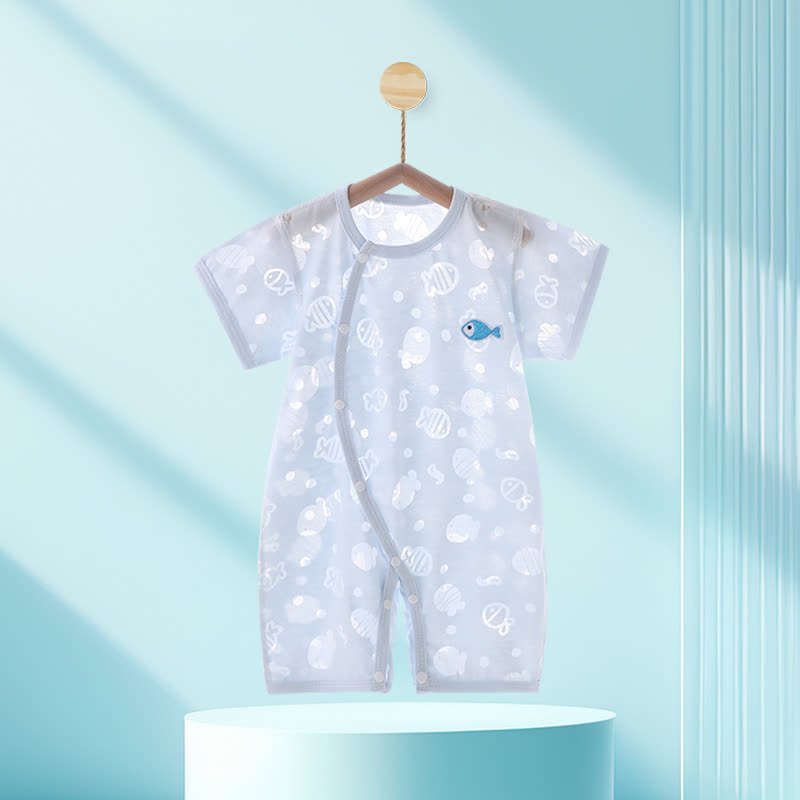 Sommer Strampler mit Baby - Blau - 12-18M - image 5