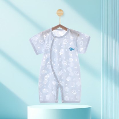 Sommer Strampler mit Baby - Blau - 12-18M - image 5