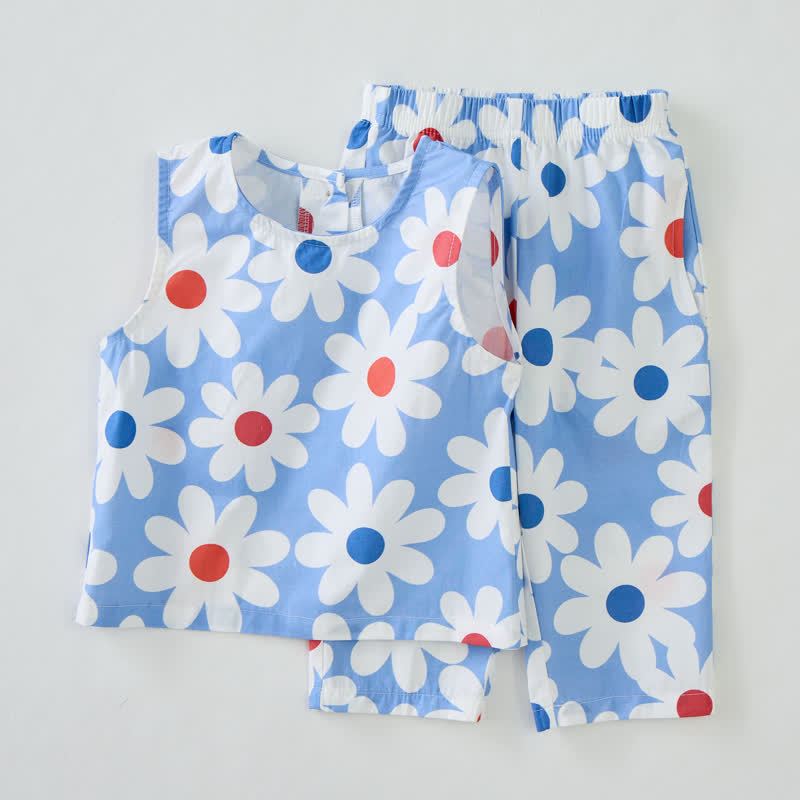 Baby White Gänseblümchen 2-teiliges ärmelloses Set - image 4