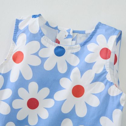 Baby White Gänseblümchen 2-teiliges ärmelloses Set - image 5