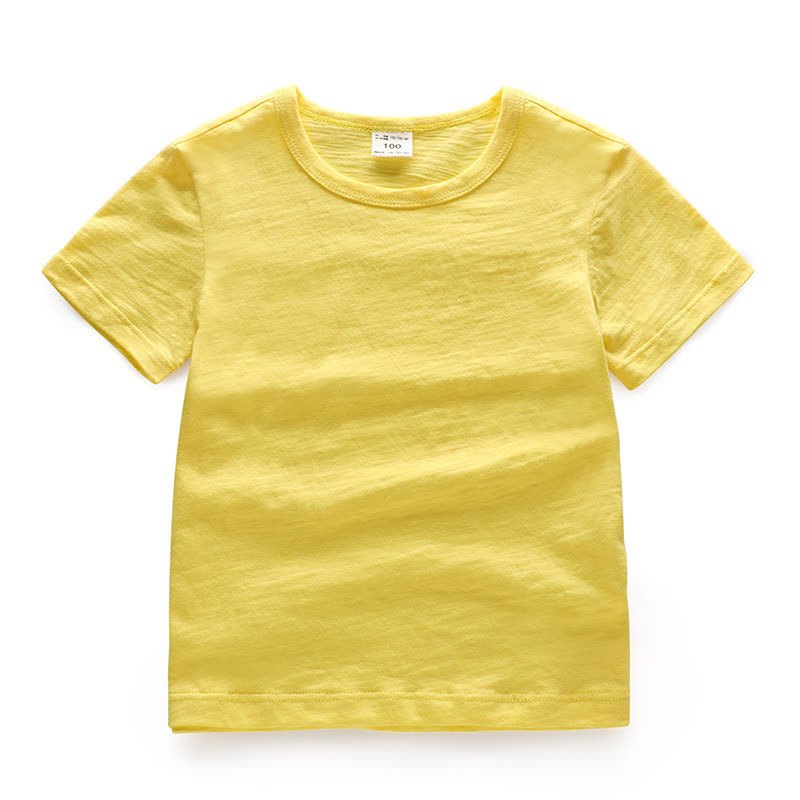 Kleinkind T-Stück in Einfarbig - Gelb - 7-8J - image 4