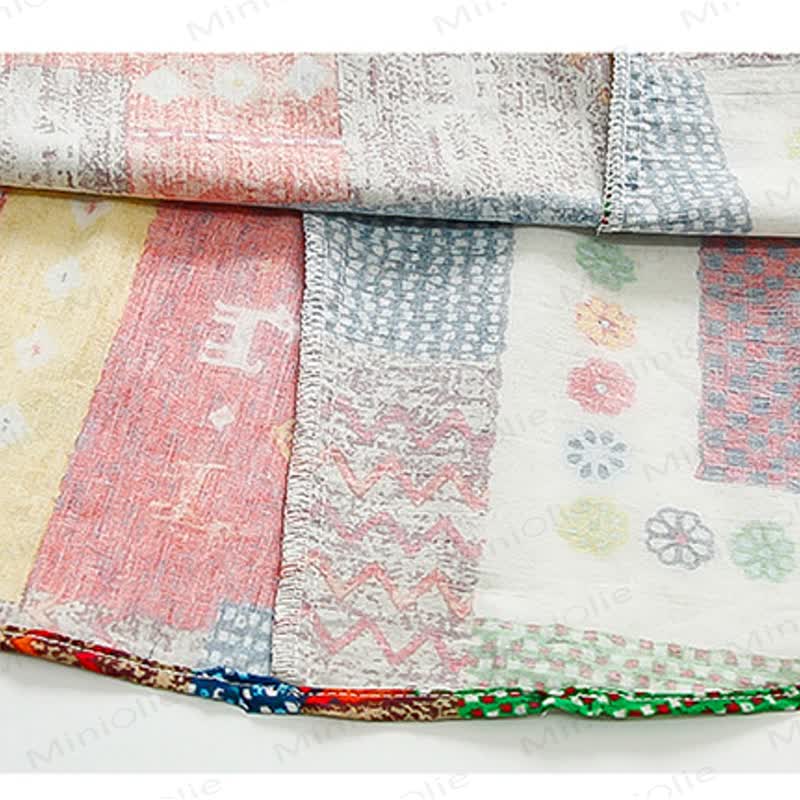 Plaid für Kleinkind-Mädchen mit Wellenkaromuster - image 4