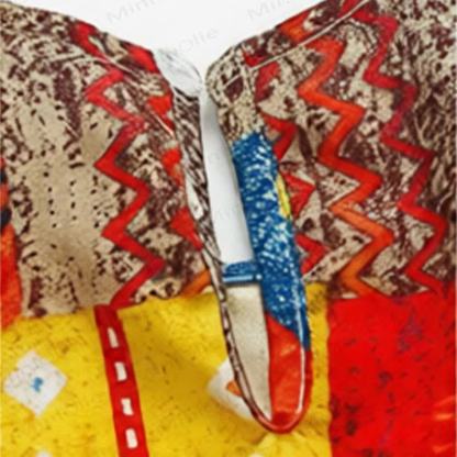 Plaid für Kleinkind-Mädchen mit Wellenkaromuster - image 5