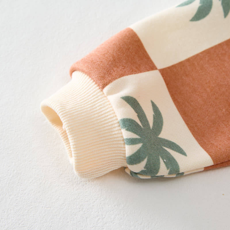 Baby Kariert Kokosnussbaum-Weiß 2-teiliges Set - image 4