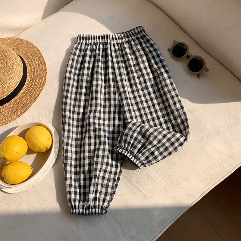 Hose für Kleinkind , Streifen oder Plaid - Schwarz - 8-9J - image 5