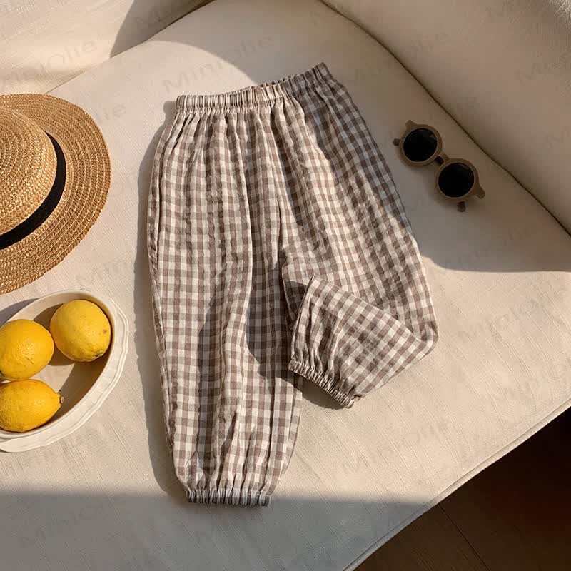 Hose für Kleinkind , Streifen oder Plaid - Kaffee - 8-9J - image 7