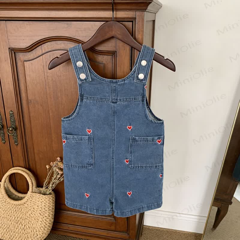 Baby Strampler aus Denim mit Herz - image 5