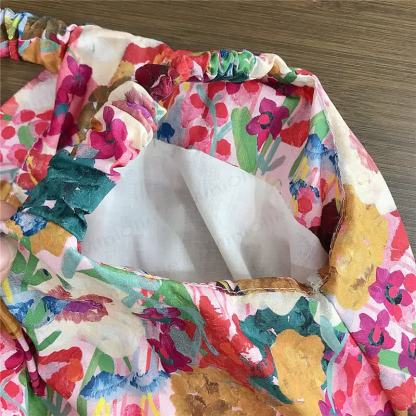 Kleinkind-Mädchen Kleid mit Blumenmuster , Blumen , Mehrfarbig - image 5