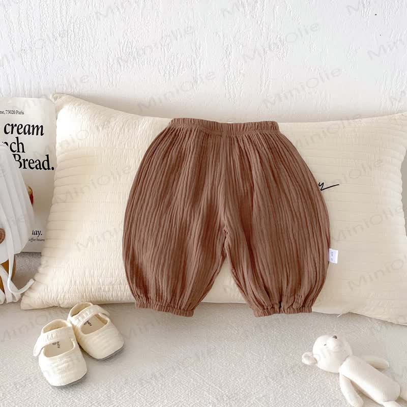 Baby Baumwollhose , Einfarbig - Kaffee - 2-3J - image 3