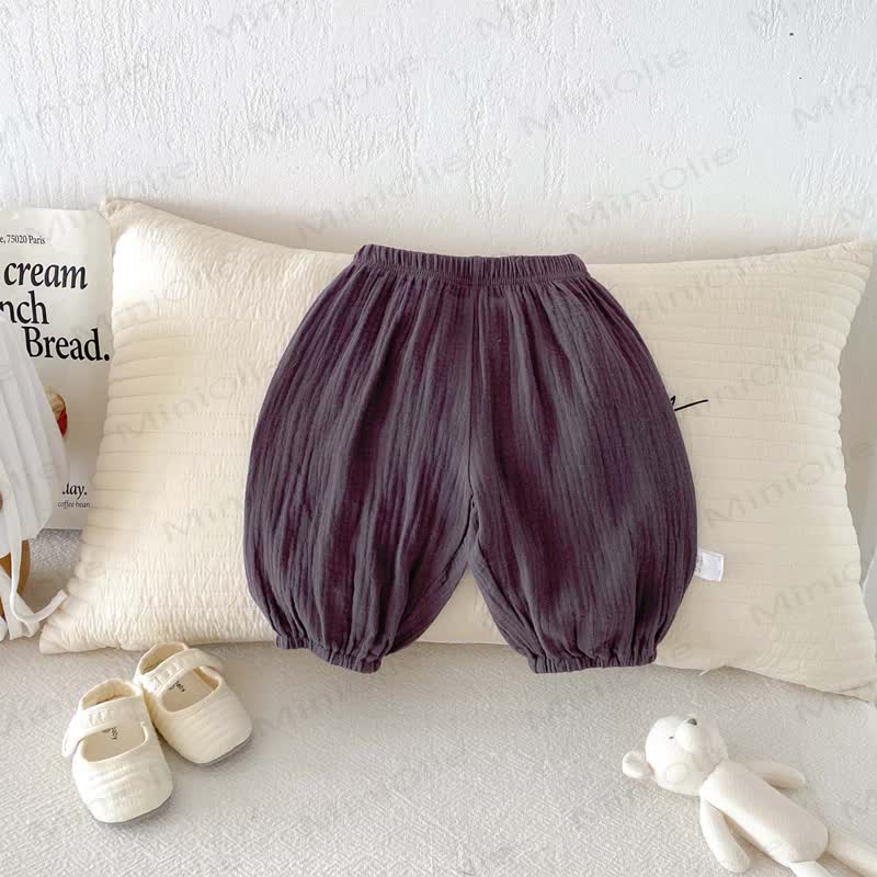 Baby Baumwollhose , Einfarbig - Grau - 2-3J - image 4