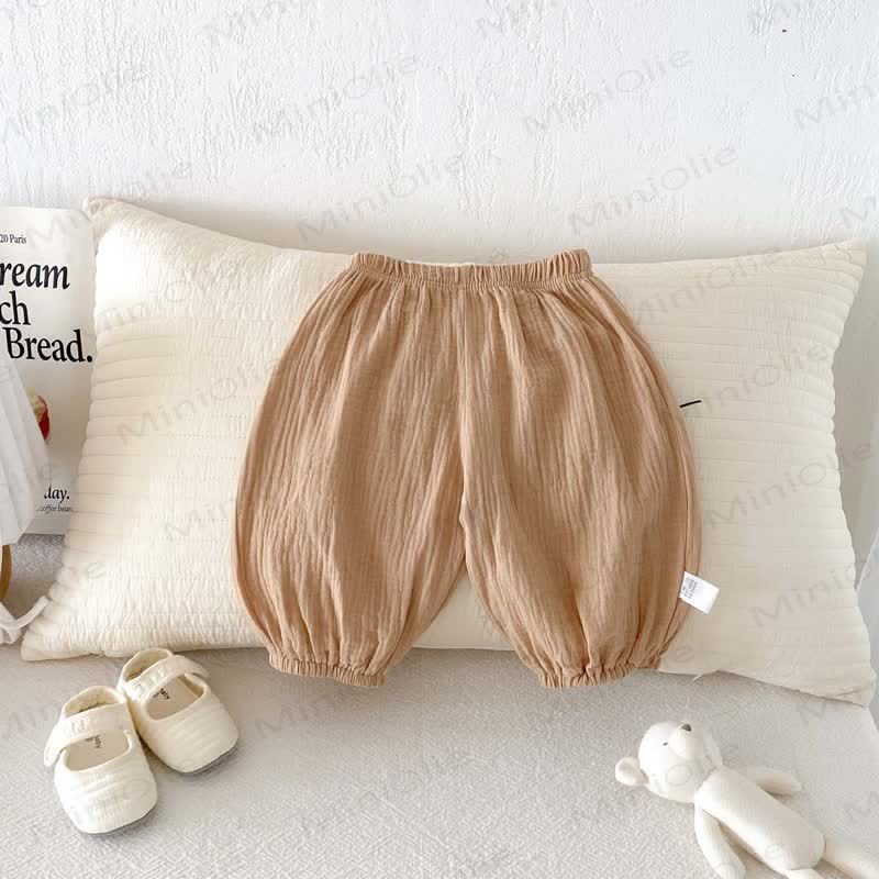 Baby Baumwollhose , Einfarbig - Khaki - 2-3J - image 5