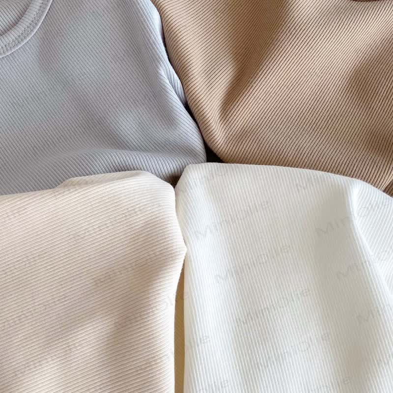 Baby Baumwoll Gerippt - Tanktop und Shorts Set in Unifarbe - image 6