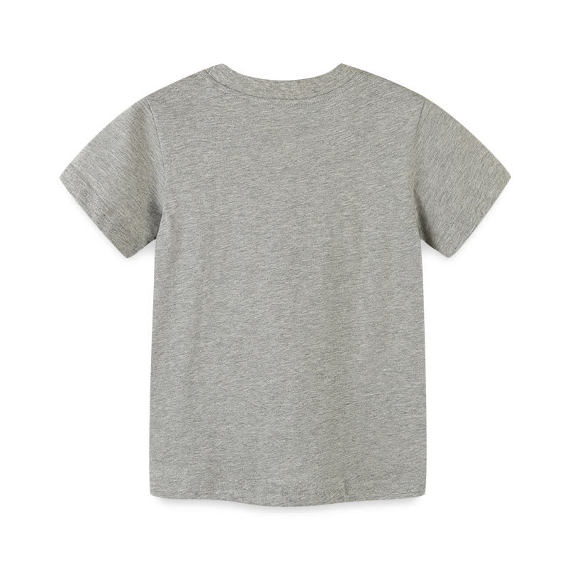 Graues T - Shirt mit Nashorn- und Giraffenmotiv für Kleinkinder - image 2