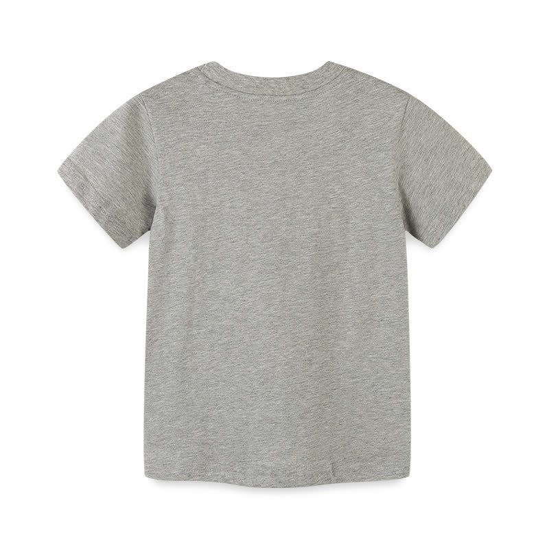 Graues T - Shirt mit Nashorn- und Giraffenmotiv für Kleinkinder - image 2