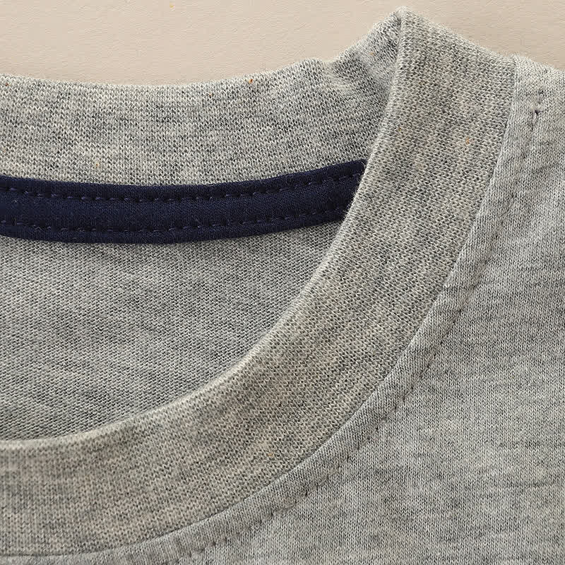 Graues T - Shirt mit Nashorn- und Giraffenmotiv für Kleinkinder - image 3