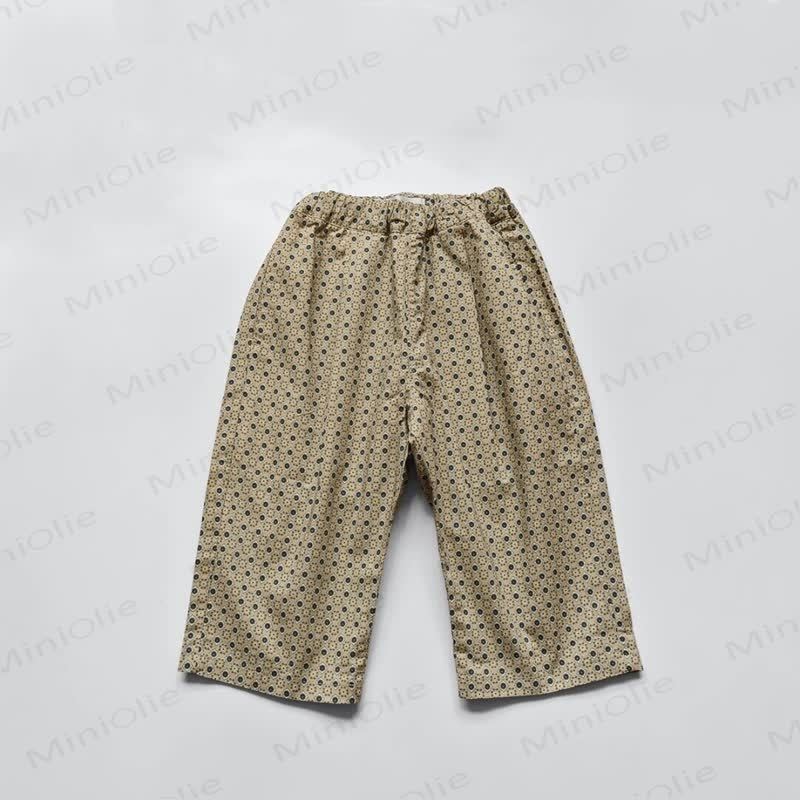 Baumwollhose mit Punktmuster für Kleinkind - Grün - 4-5J - image 4