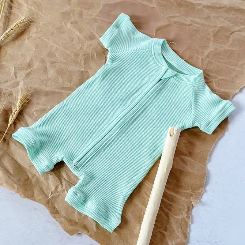 Baby Einfarbig mit Reißverschluss vorne, Strampler - Grün - 18-24M - image 3
