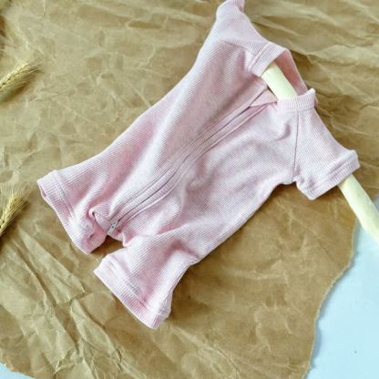 Baby Einfarbig mit Reißverschluss vorne, Strampler - Rosa - 18-24M - image 4