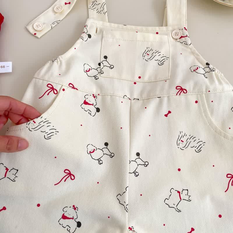 Zweiteiliges Set aus Tanktop und Overalls mit Tier aus Baumwolle für Baby und Mädchen - image 4