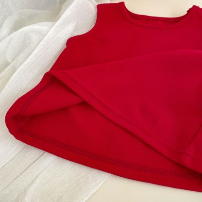 Zweiteiliges Set aus Tanktop und Overalls mit Tier aus Baumwolle für Baby und Mädchen - image 6