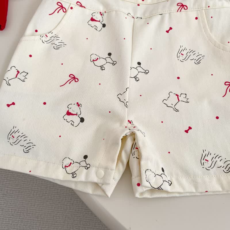 Zweiteiliges Set aus Tanktop und Overalls mit Tier aus Baumwolle für Baby und Mädchen - image 9