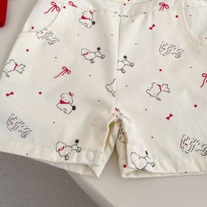 Zweiteiliges Set aus Tanktop und Overalls mit Tier aus Baumwolle für Baby und Mädchen - image 9
