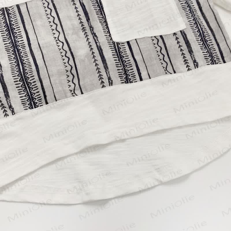 Streifen Baumwoll- T-Stück oder Shorts für Kleinkind - image 5