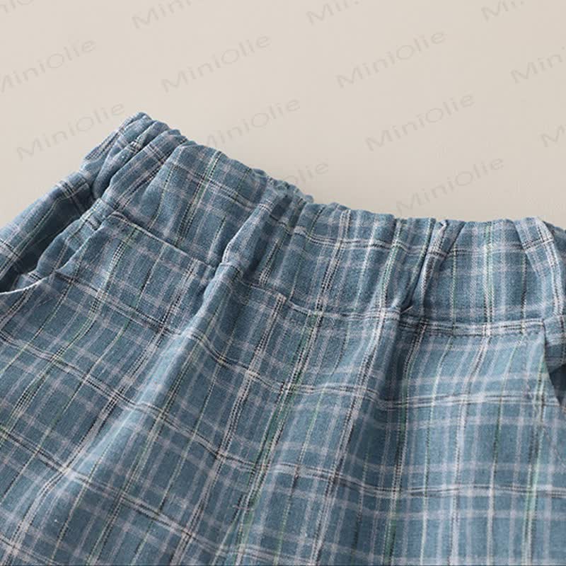 Set aus kariertem Plaid - T-Stück und Shorts für Kleinkind-Jungen) - image 10