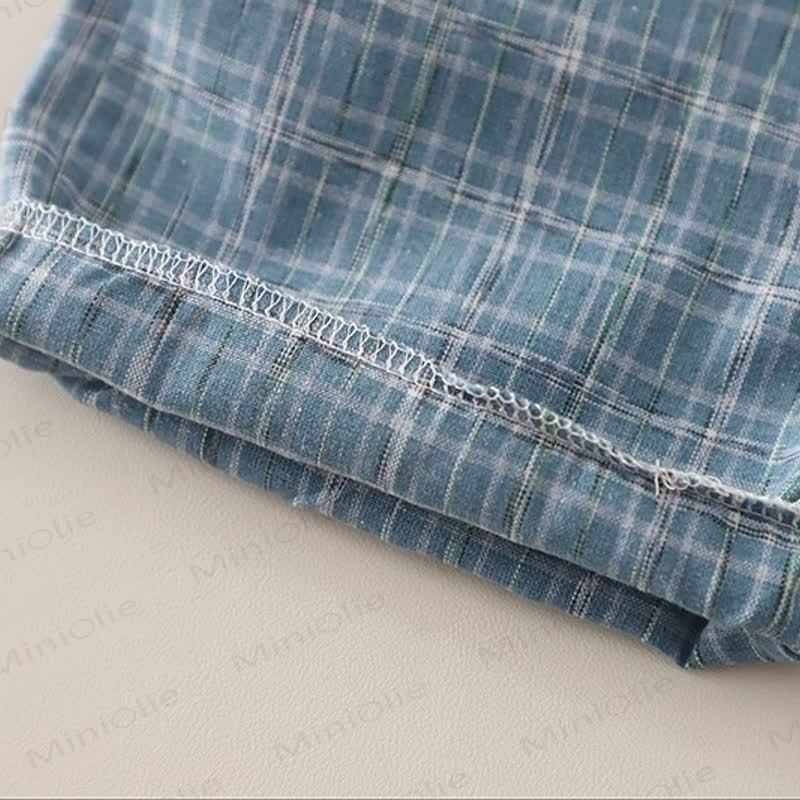 Set aus kariertem Plaid - T-Stück und Shorts für Kleinkind-Jungen) - image 12