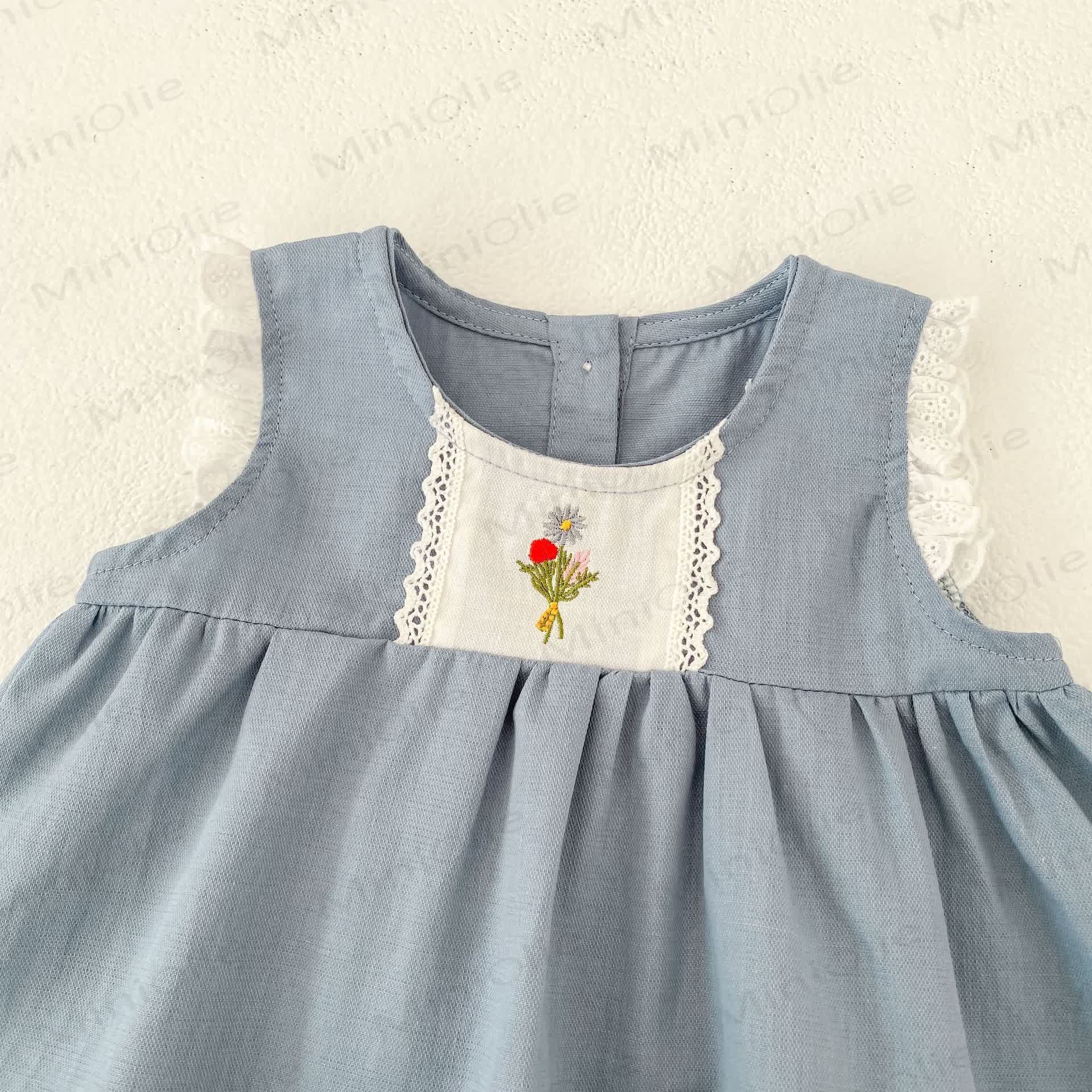 Baby Set aus Blumen Tanktop und Shorts oder Kleid - image 4