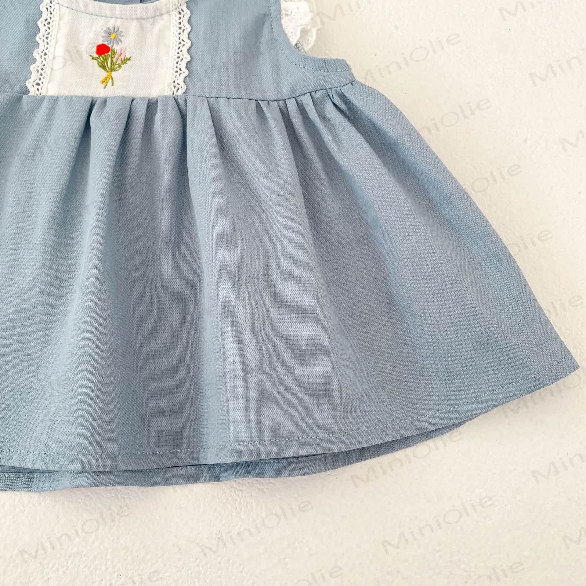 Baby Set aus Blumen Tanktop und Shorts oder Kleid - image 7