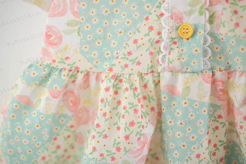 Blumen Kleid mit Blumenmuster für Baby und Mädchen - image 5