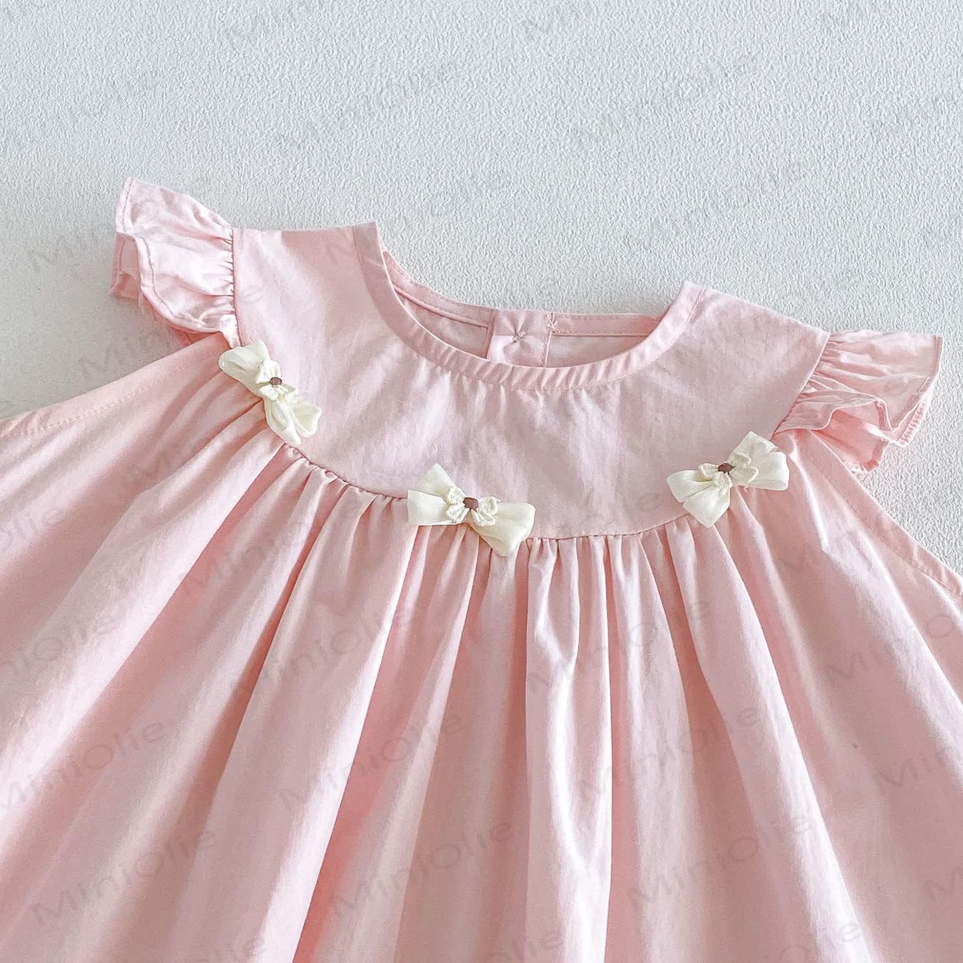 Ärmelloses Schleife für Baby und Mädchen mit Schleife , Einfarbig - image 5