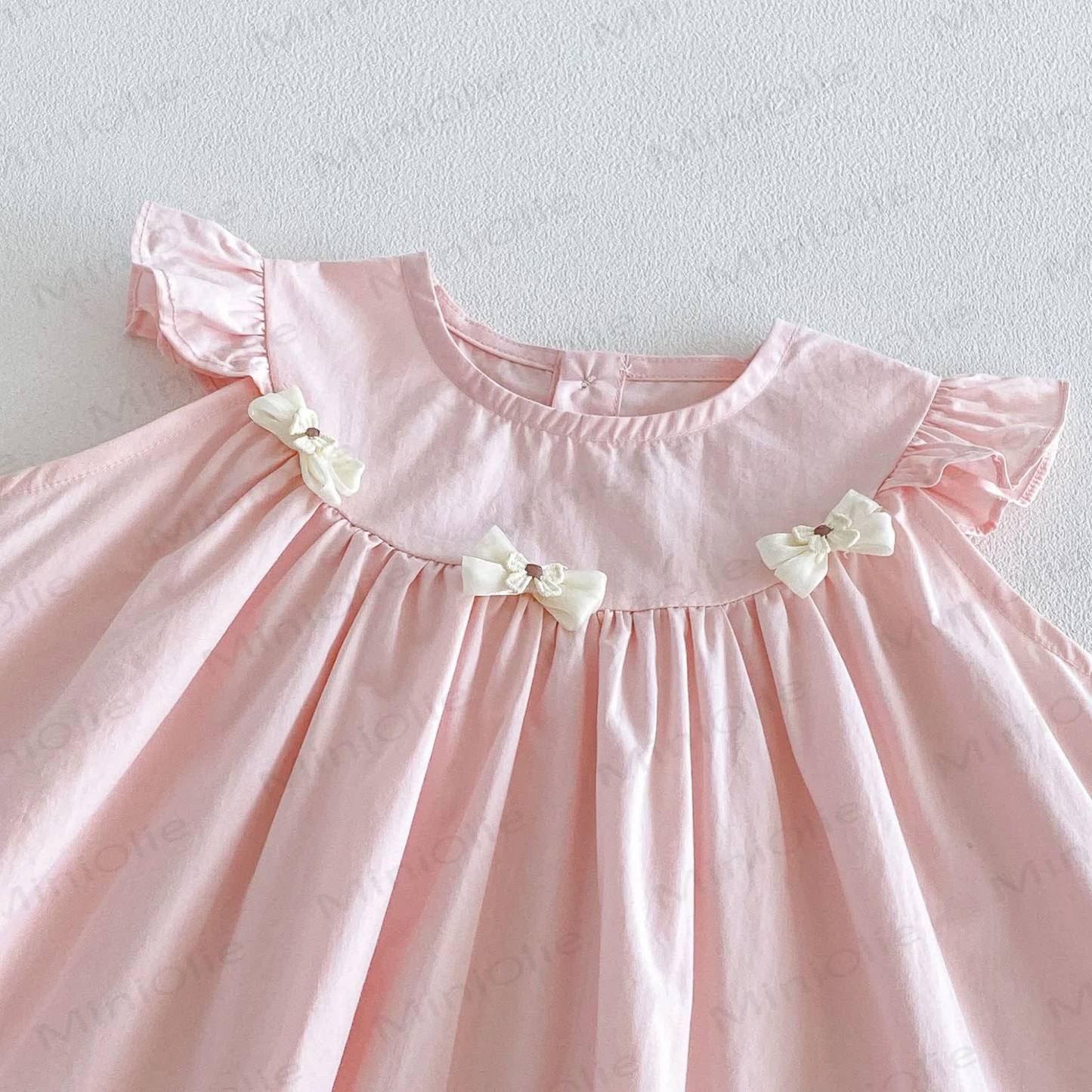 Ärmelloses Schleife für Baby und Mädchen mit Schleife , Einfarbig - image 5