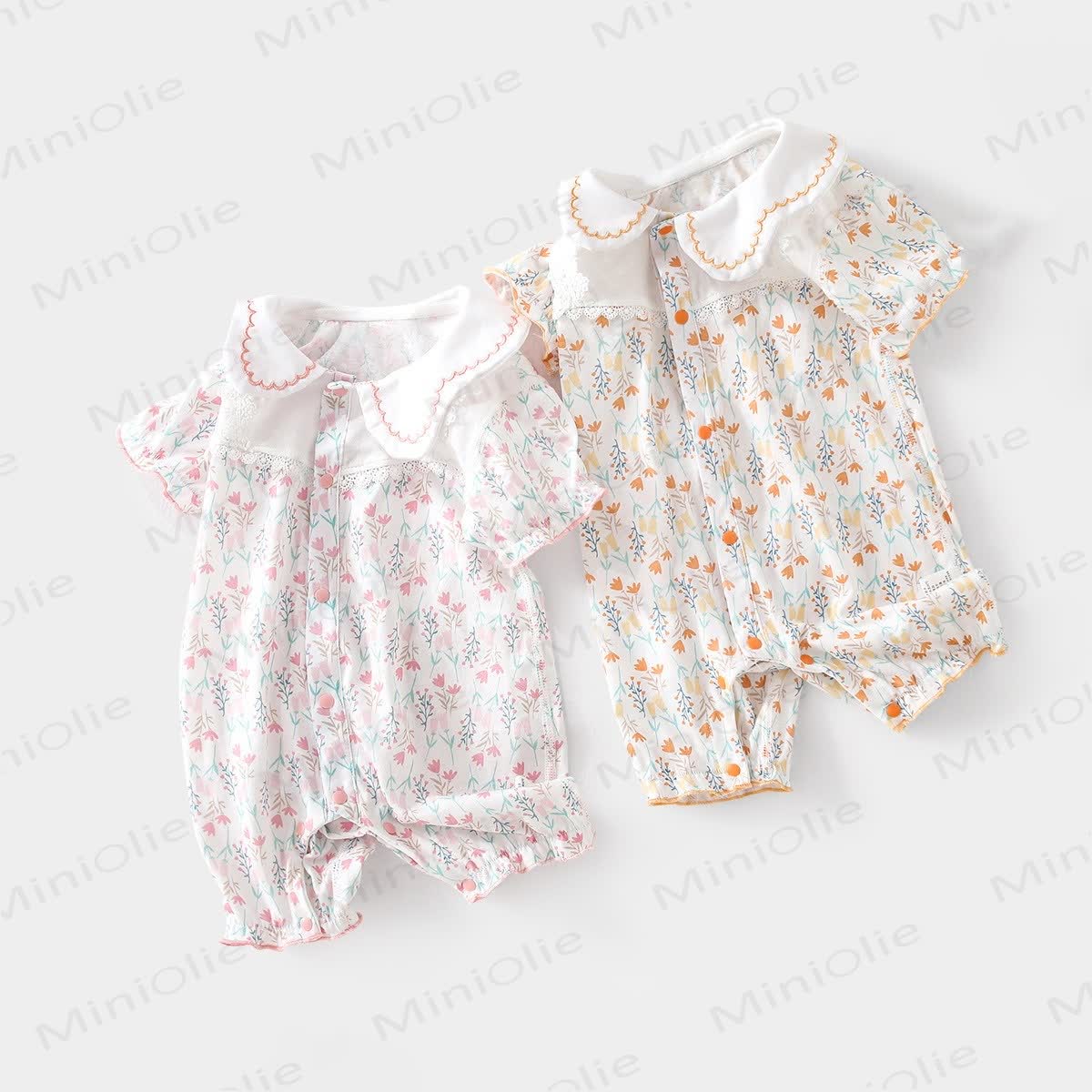Sommer Strampler mit Blume für Baby - image 1