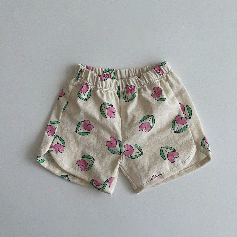 Weiche Shorts für Baby und Kleinkind - Weiße Blume - 3-4J - image 7