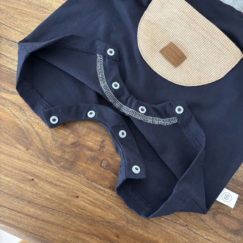 Baby Jungen Bär Taschen Strampler - image 6